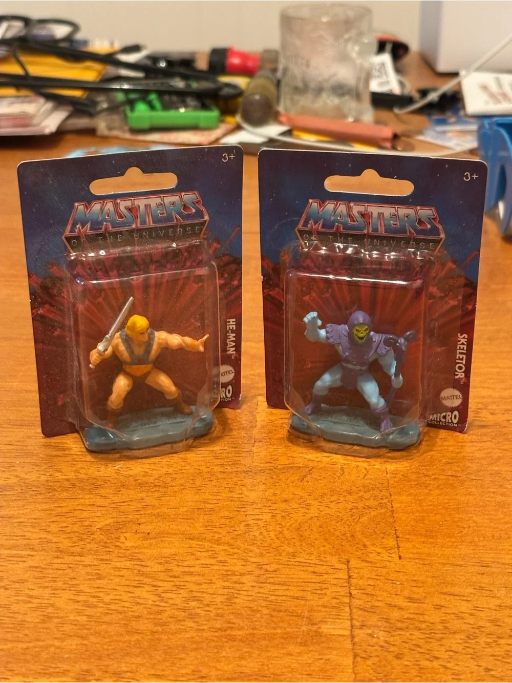 Micro Figures - Maters of the Universe He-Man & Skeletor (Blue, Tan)